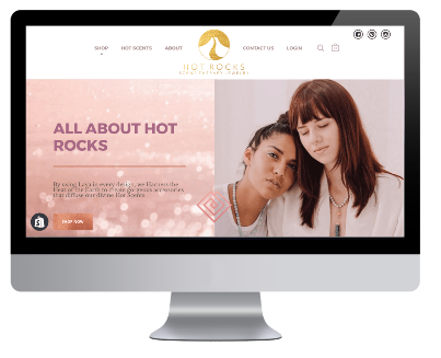Hot Rocks Jewels now has a working website through Shopify thanks to Greenstone Media