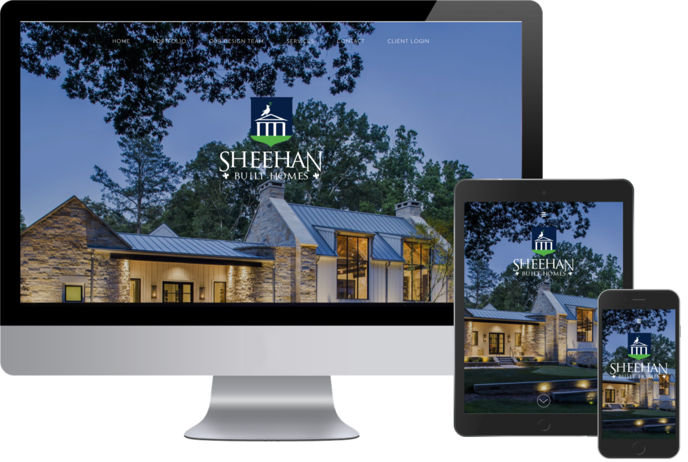 Sheehan Built Homes now have a responsive website design from Greenstone Media